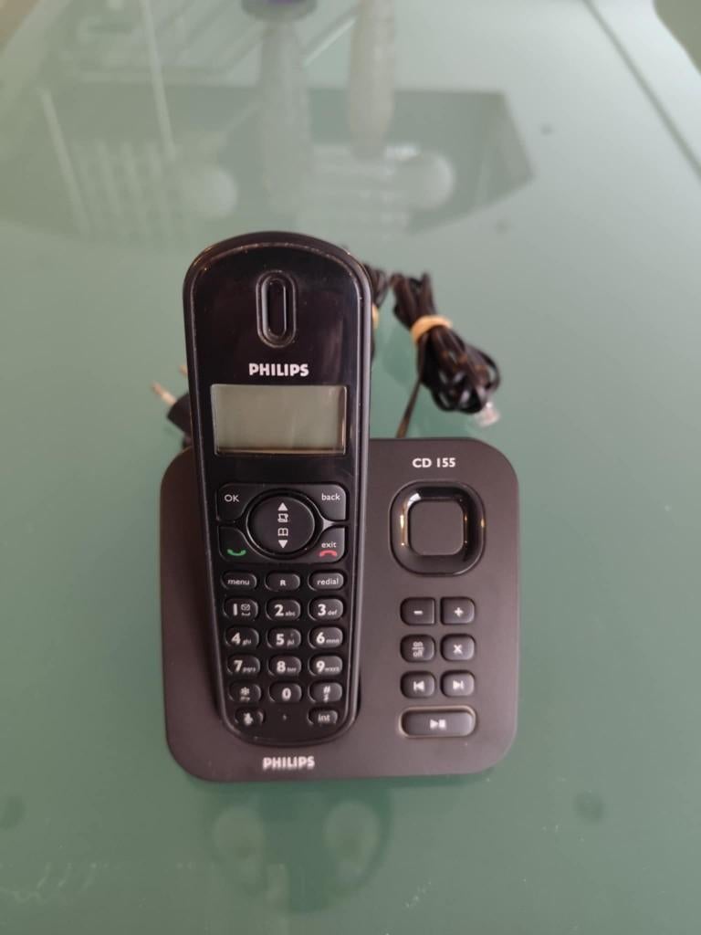TELEPHONE REPONDEUR PHILIPS CD155, Enlèvement, Utilisé, 1 combiné