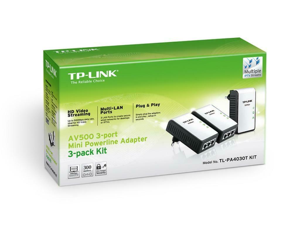 TP-LINK 500Mbps Powerline Adapter 3 stuks, Computers en Software, Netwerk switches, Ophalen of Verzenden, Zo goed als nieuw