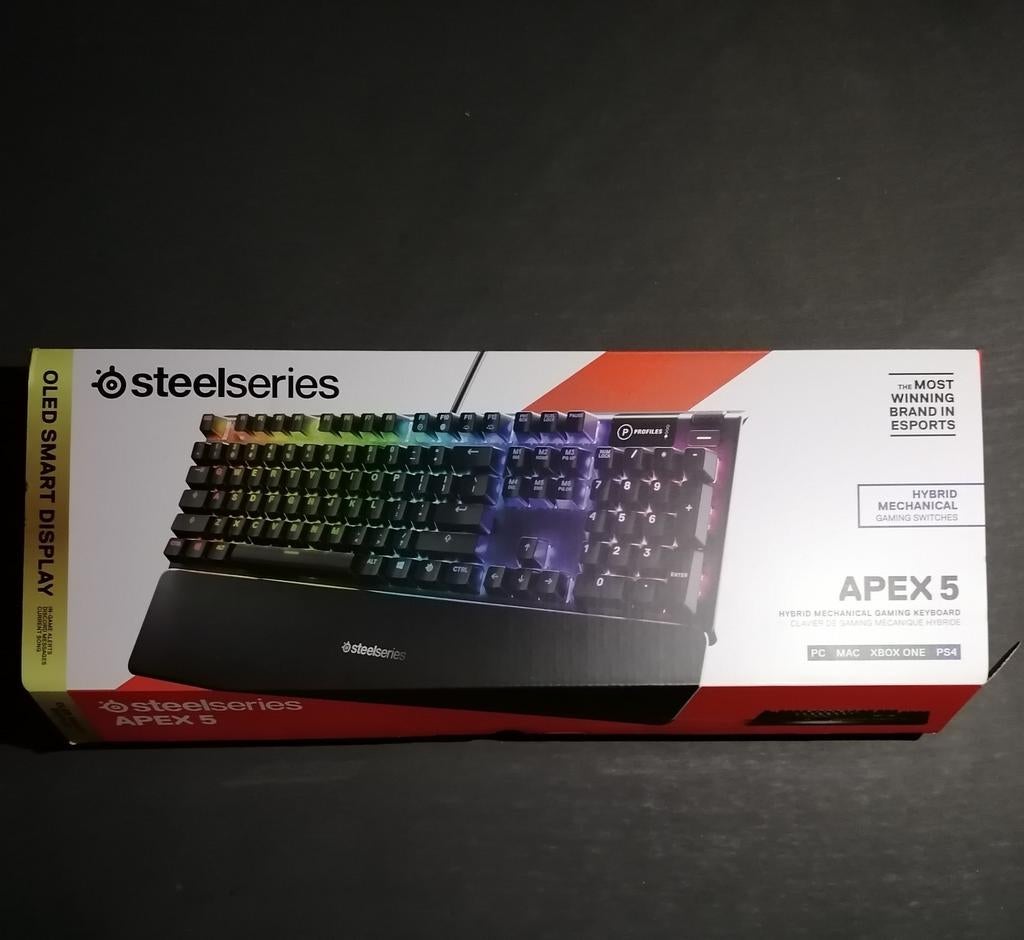 Apex 5 - Steelseries Hybrid mechanical gaming keyboard, Computers en Software, Ophalen of Verzenden, Zo goed als nieuw