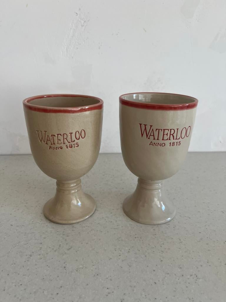 Waterloo bierbekers - 20 stuks beschikbaar - prijs per stuk, Verzamelen, Ophalen, Zo goed als nieuw