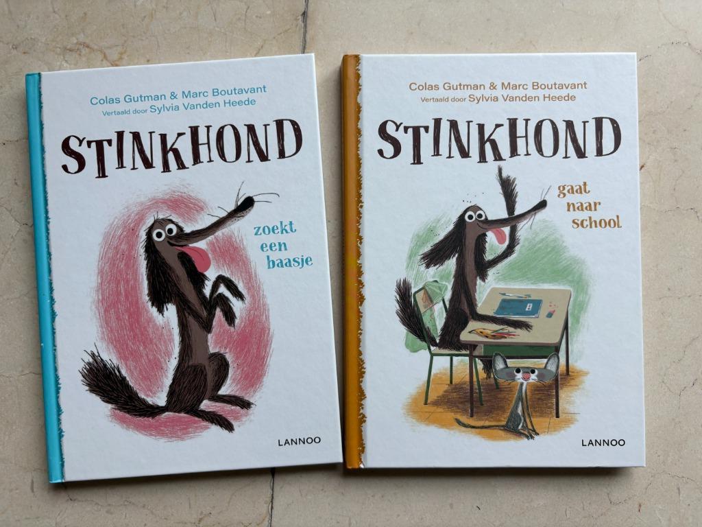 2 kinderboeken van Stinkhond, Boeken, Ophalen, Zo goed als nieuw, Fictie algemeen
