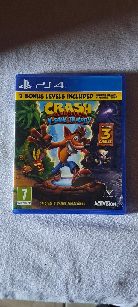 Crash bandicoot n sane trilogy 2 bonus levels included, Games en Spelcomputers, Ophalen of Verzenden