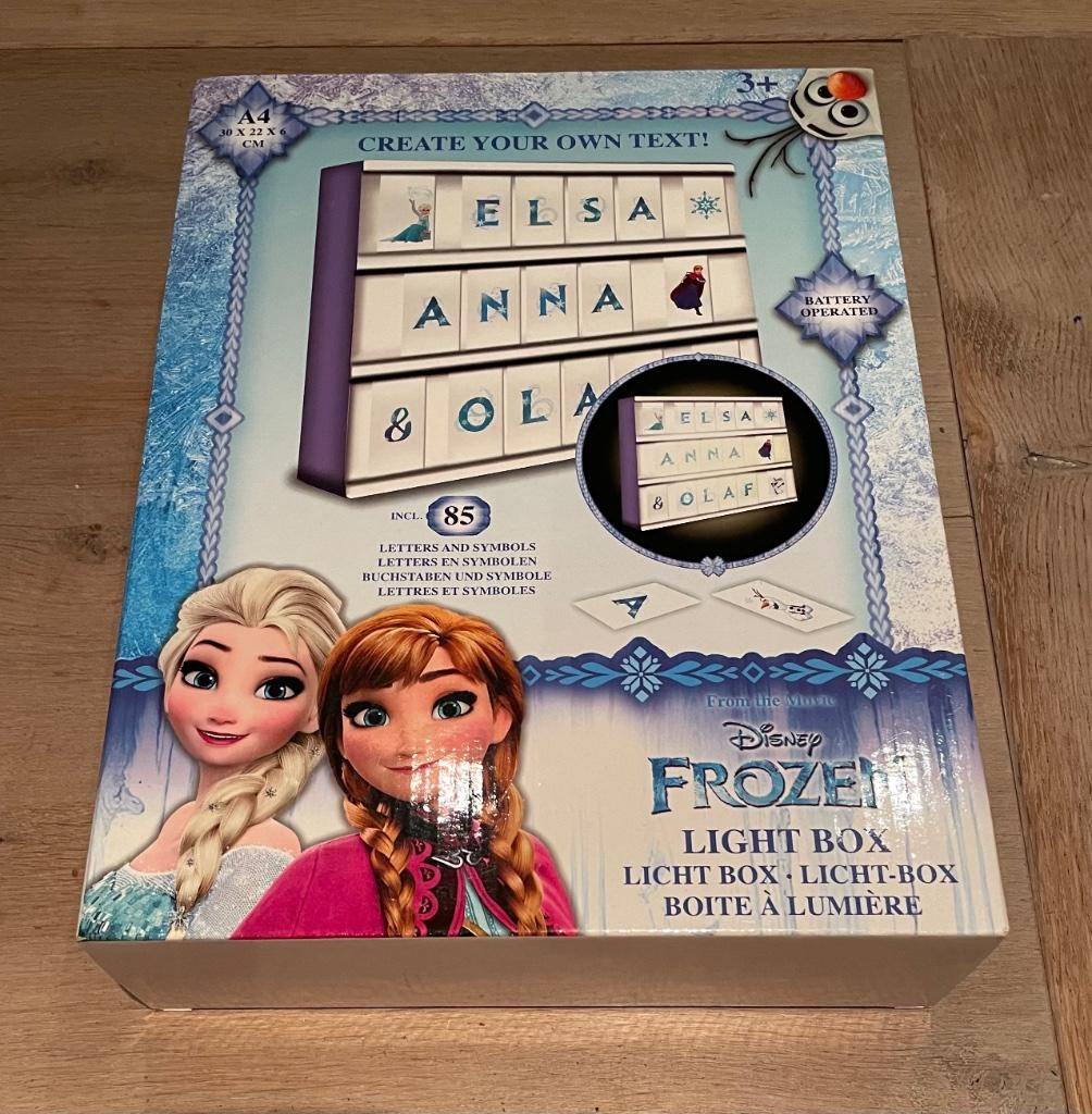 Frozen light box, disney, Ophalen of Verzenden, Overige figuren, Zo goed als nieuw, Overige typen