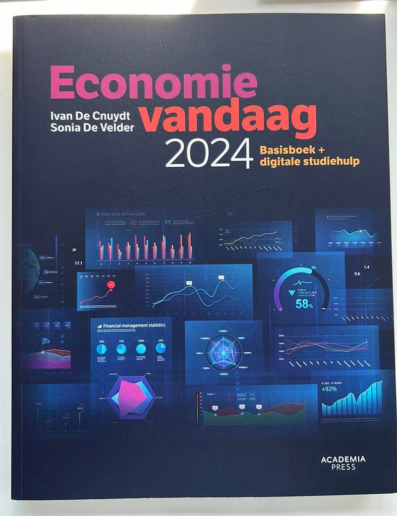 Economie vandaag 2024 (bedrijfsmanagement HoGent), Boeken, Ivan De Cnuydt; Sonia De Velder, Nieuw, Ophalen of Verzenden, Economie en Marketing