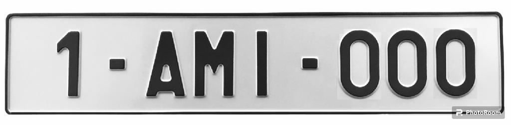 Plaque immatriculation sans B, Autos : Divers, Tuning & Styling, Enlèvement ou Envoi, ., ., .