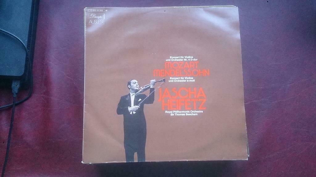 Mozart mendelssohn - jascha heifetz, Cd's en Dvd's, Vinyl | Klassiek, Ophalen of Verzenden