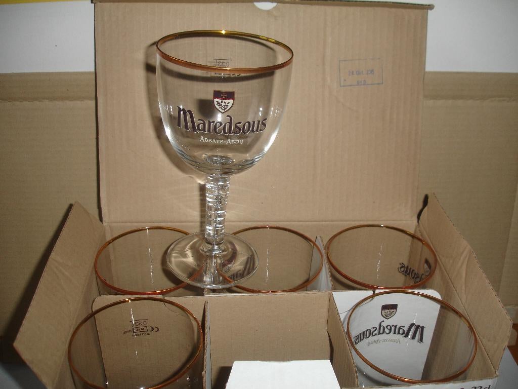 Bierglazen Maredsous, brij. Duvel, € 1,50 per stuk, Enlèvement ou Envoi, Neuf, Verre ou Verres, Duvel