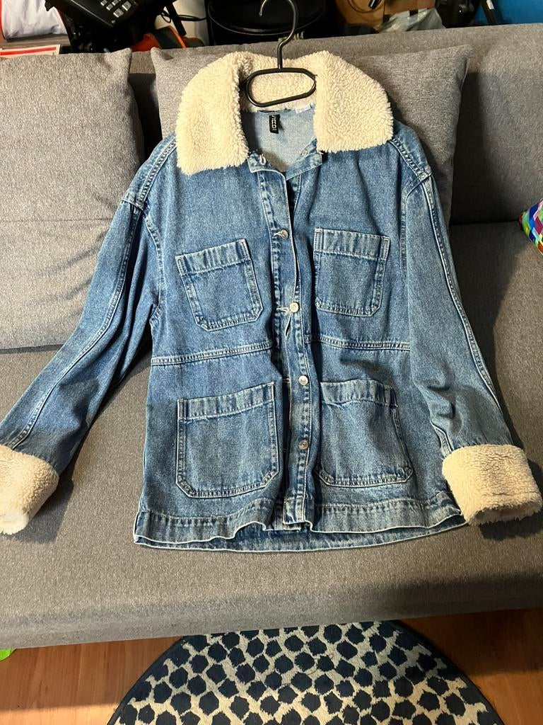 Jeans jas, Ophalen, Gedragen, Maat 36 (S), Blauw