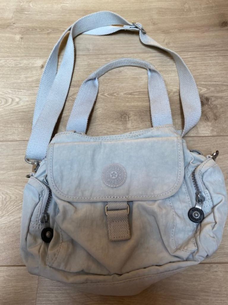 Handtas - schoudertas - KIPLING - Grijs, Ophalen of Verzenden, Zo goed als nieuw, Grijs, Kipling