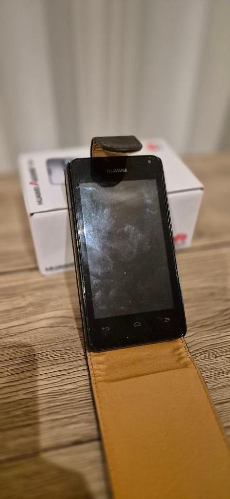 Huawei Ascend Y300 in originele doos - Werkend en met hoesje, Ophalen, Gebruikt, Zwart, Touchscreen
