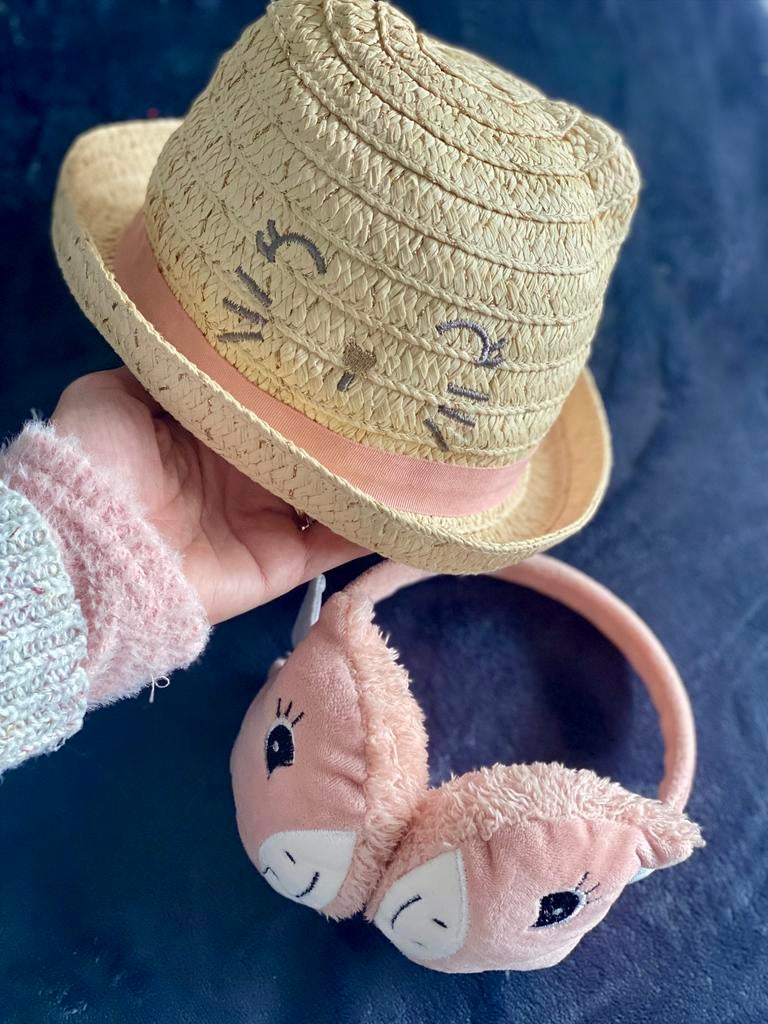 Chapeau/cache-oreilles 98/104, Enfants & Bébés, Vêtements de bébé | Casquettes & Chapeaux, Enlèvement ou Envoi, Comme neuf, Fille