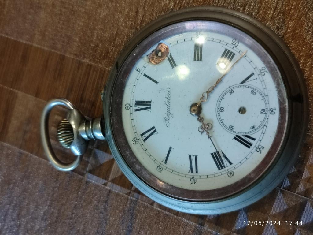 Ancienne montre a gousset régulateur, Bijoux, Sacs & Beauté, Enlèvement ou Envoi