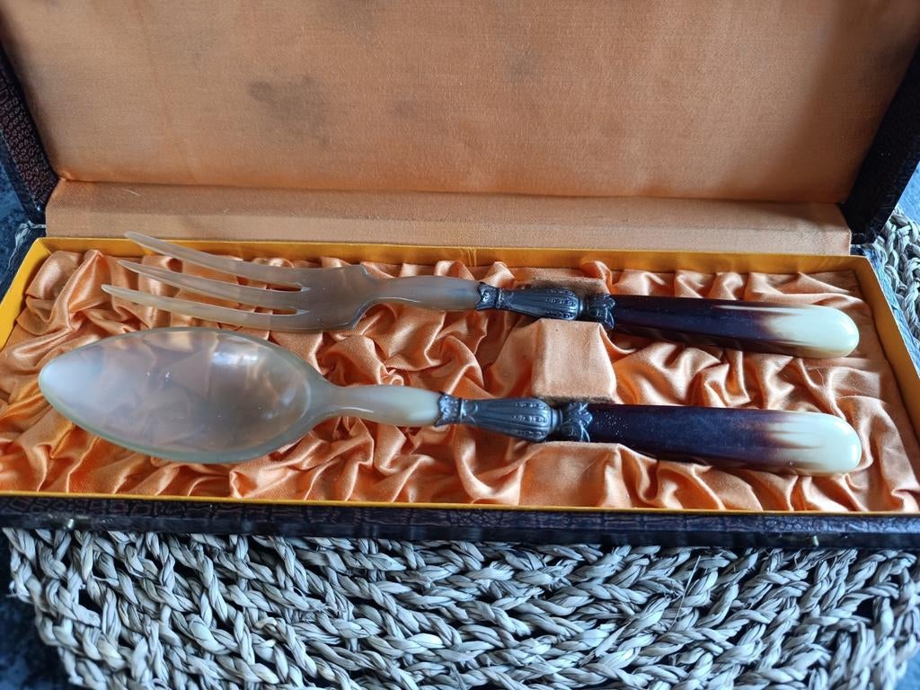 Couverts à salade, coffret d'origine, Enlèvement ou Envoi