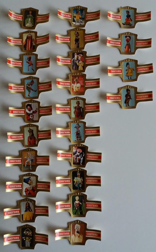 sigarenbanden complete nieuwe serie Marionetten Cogétama, Ophalen of Verzenden, Nieuw, Sigarenbandjes