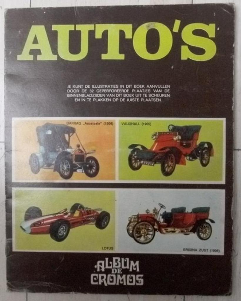plaatjesalbum Auto's ( 1971 ), Enlèvement ou Envoi, Album d'images