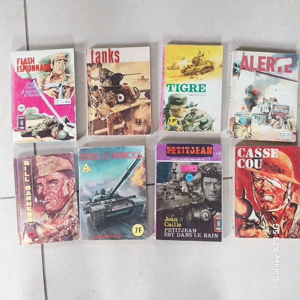 Lot de 8 livres BD noir et blanc -Guerre 40/45-, Livres, Plusieurs BD, Enlèvement, Utilisé, Divers auteurs