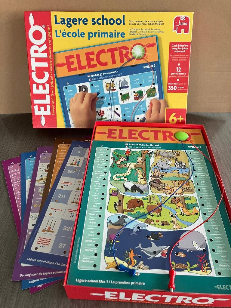 Jumbo Electro Lagere School, Kinderen en Baby's, Ophalen, Zo goed als nieuw, Taal en Lezen, Met licht