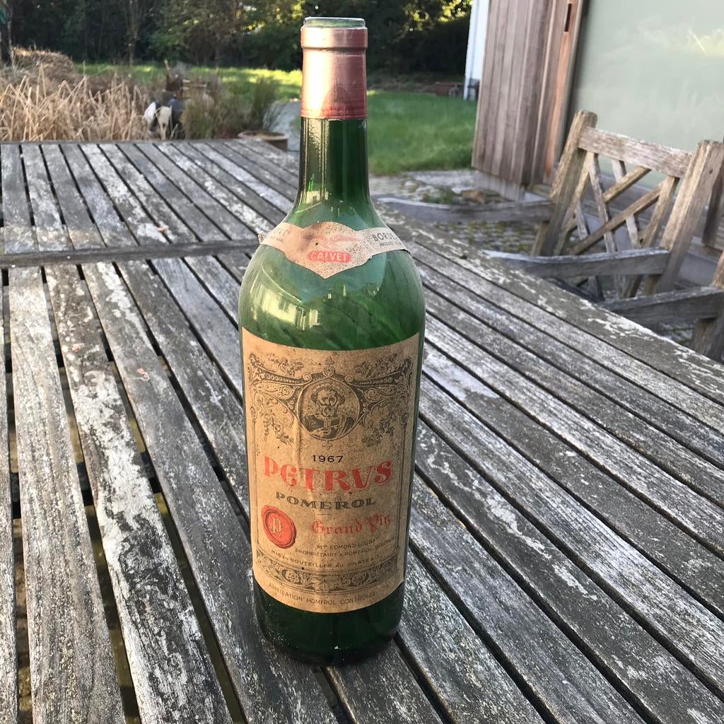 Lege magnum Petrus 1967, Verzamelen, Wijnen, Ophalen of Verzenden, Gebruikt