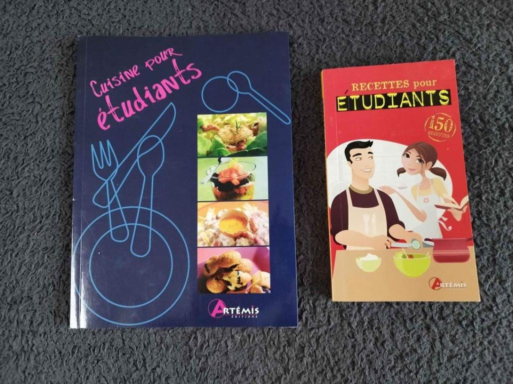 Deux livres de cuisine étudiants, Enlèvement ou Envoi, Comme neuf