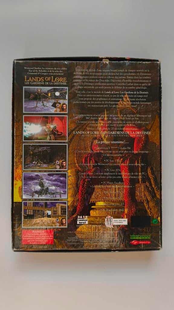 Lands of Lore II retro-speldoos voor PC, Een of twee spelers, Ophalen of Verzenden, Gebruikt, Autre