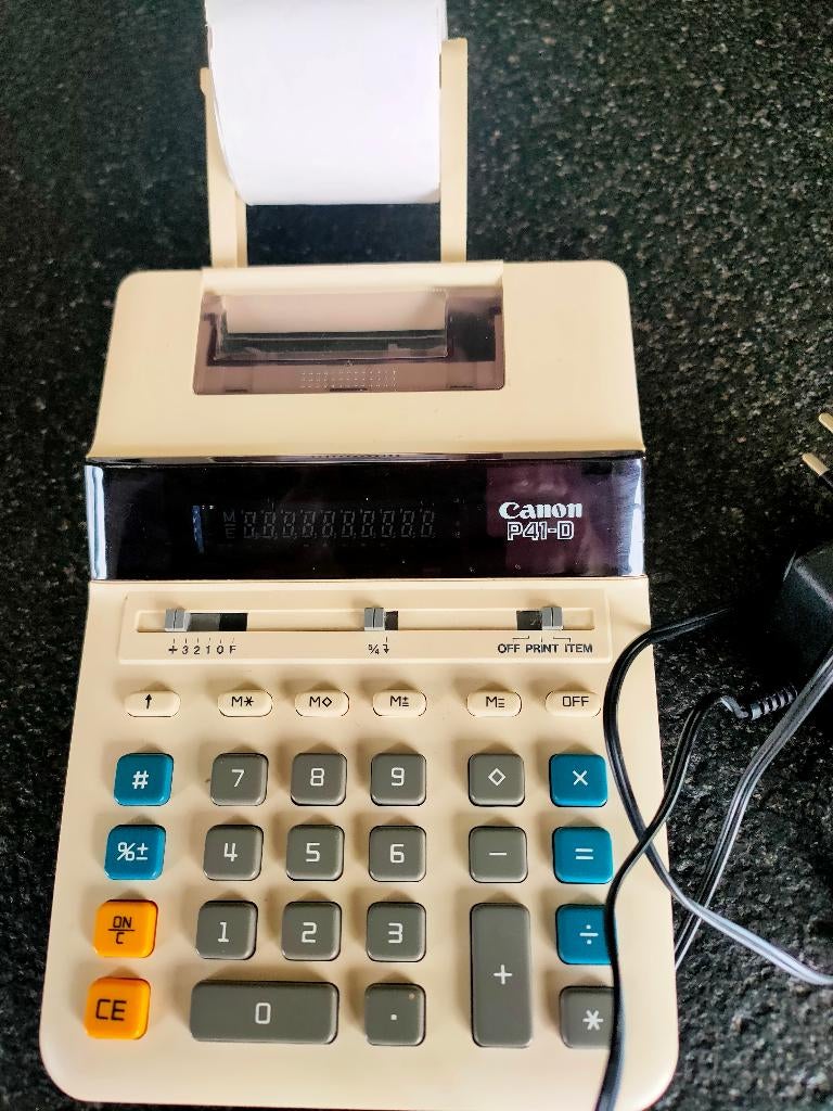 rekenmachine canon P41-D, Ophalen, Zo goed als nieuw