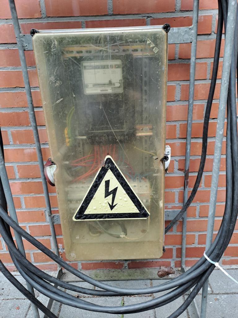 Werfkast met kwh-meter 230/400V, Ophalen, Zo goed als nieuw, Overige typen