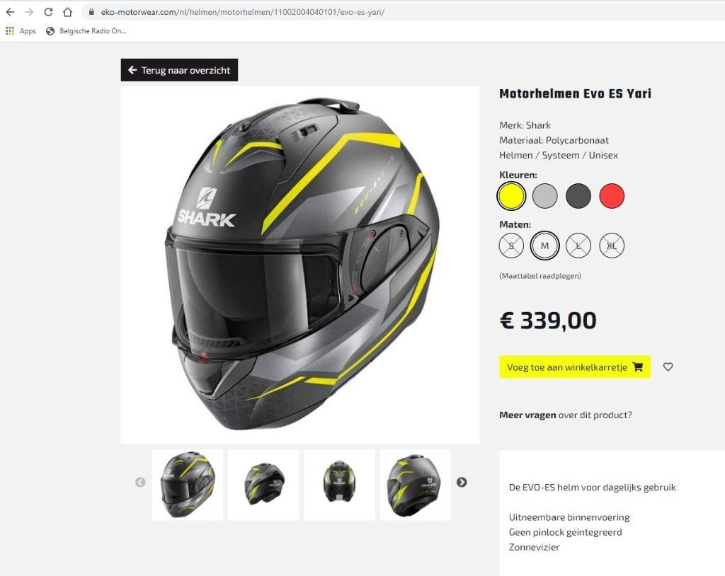 Shark Evoline serie Helm   Size S, Motoren, Kleding | Motorhelmen, Dames, Heren, Systeemhelm, S, Shark, Nieuw zonder kaartje, Ophalen of Verzenden