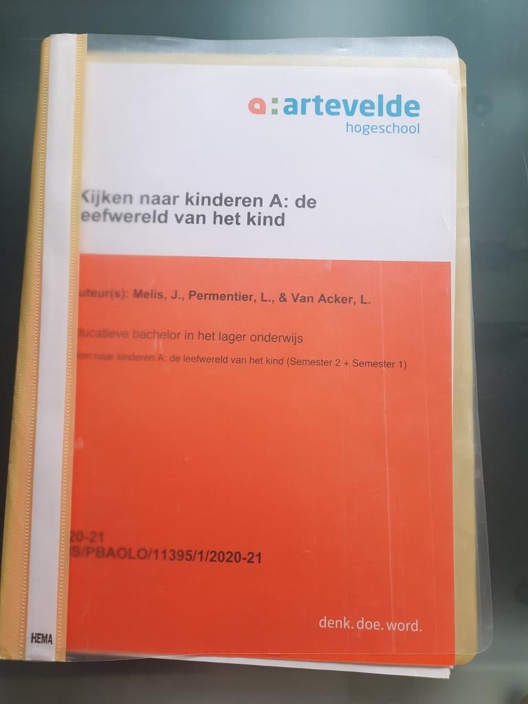 Kijken naar kinderen A: de leefwereld van het kind, Boeken, Studieboeken en Cursussen, Ophalen of Verzenden, Nieuw, Hogeschool