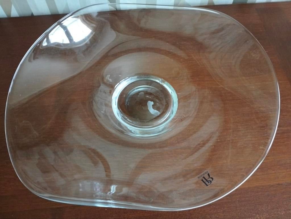 Grand plat en verre 45cm, Enlèvement