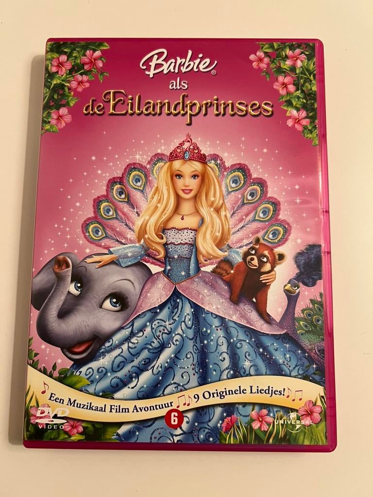 DVD: Barbie - De Eilandprinses, Cd's en Dvd's, Ophalen, Zo goed als nieuw, Tekenfilm