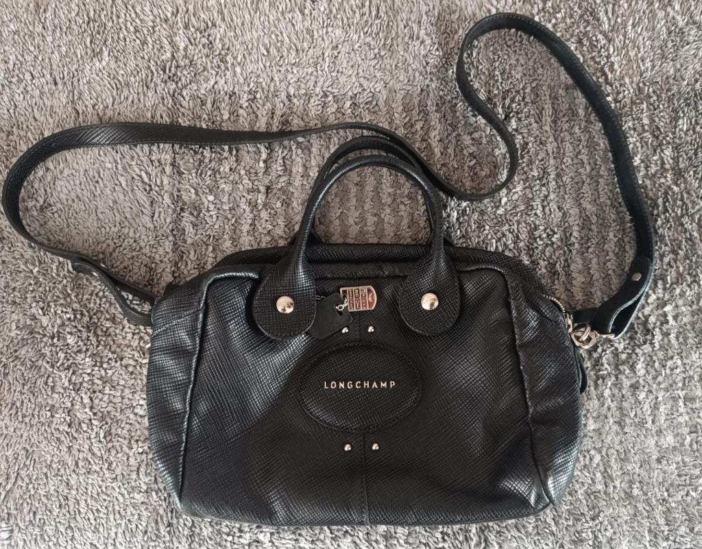 Sac à main Longchamp de la gamme Quadri, Enlèvement ou Envoi, Comme neuf, Noir, Sac à main