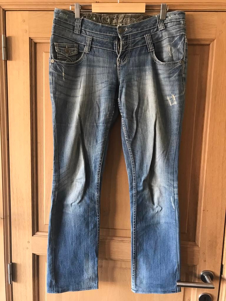 Broek maat L, Ophalen of Verzenden, Gedragen, Maat 42/44 (L), Blauw
