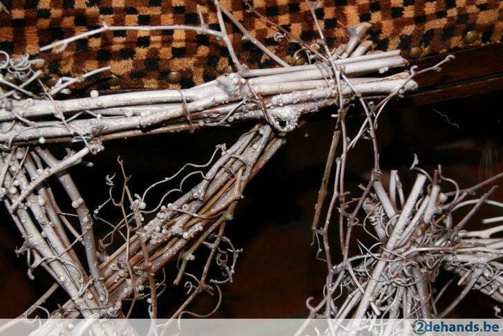 Mooie Kerst ster in houten takken, Ophalen of Verzenden, Gebruikt