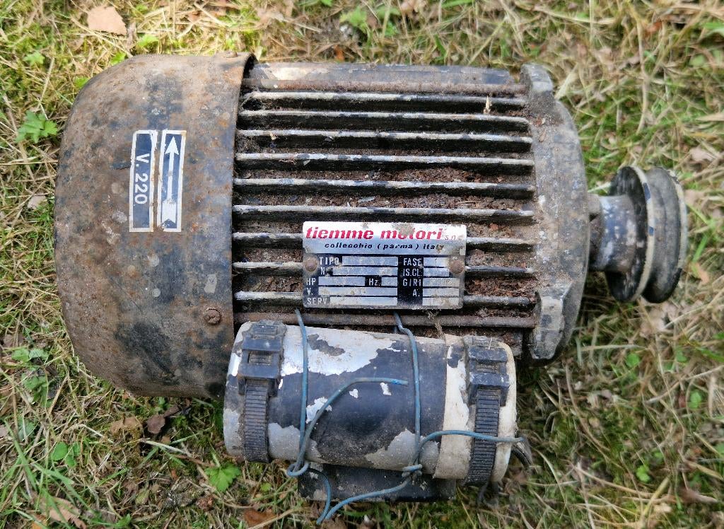 electromotor TIEMME 1,5HP, Ophalen, Gebruikt