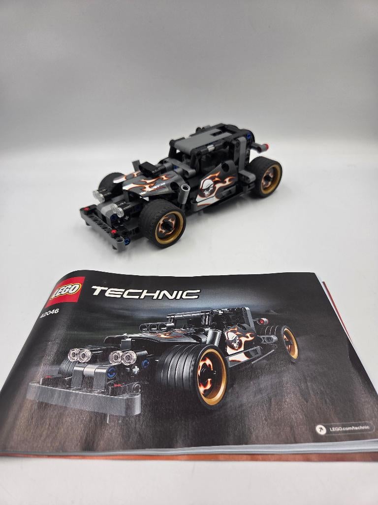 Lego Technic 42046 Black Champion Racer, Ophalen of Verzenden, Zo goed als nieuw, Complete set, Lego