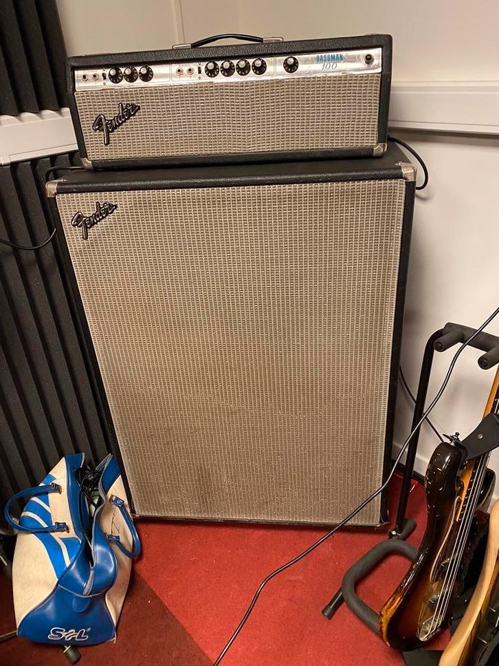 Fender Bassman 100 avec armoire Fender 4X12, Musique & Instruments, Enlèvement, Utilisé, Autres types