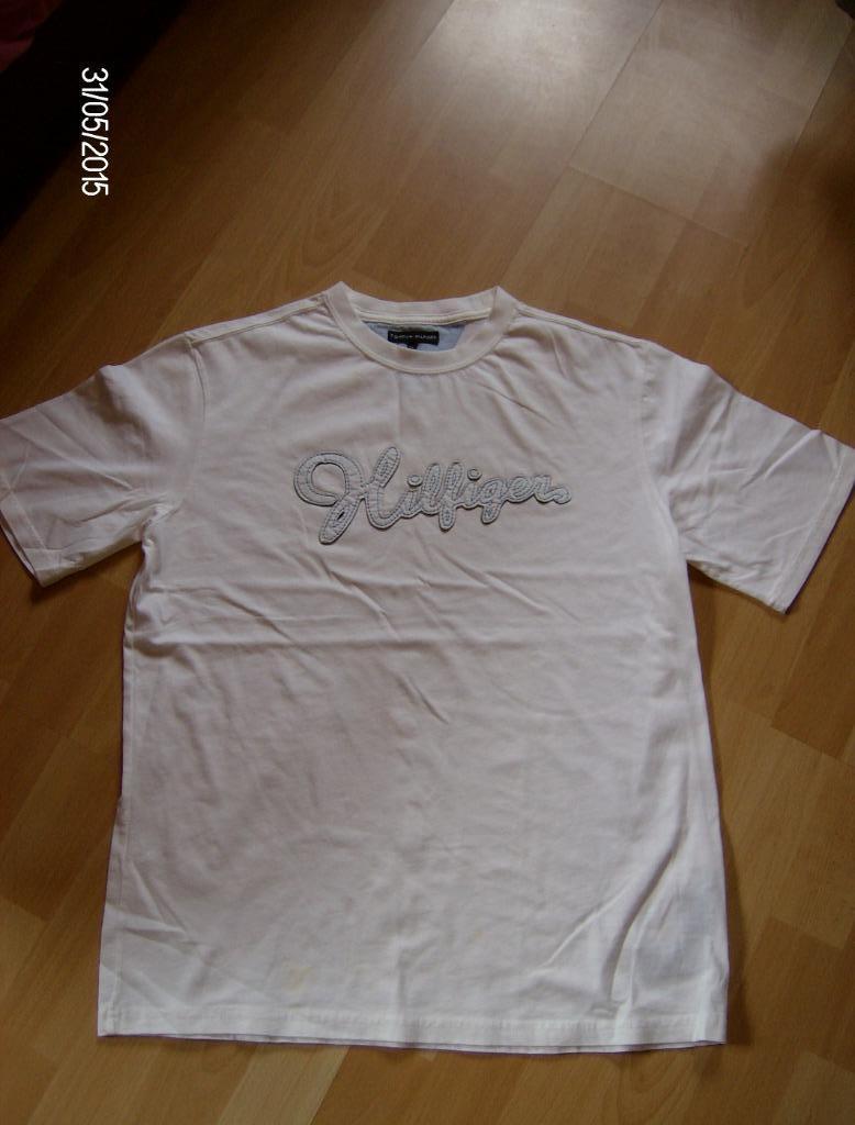 t-shirt wit merk tommy hilfiger - maat 14 jaar / duur in aan, Enfants & Bébés, Vêtements enfant | Taille 164, Garçon, Enlèvement ou Envoi