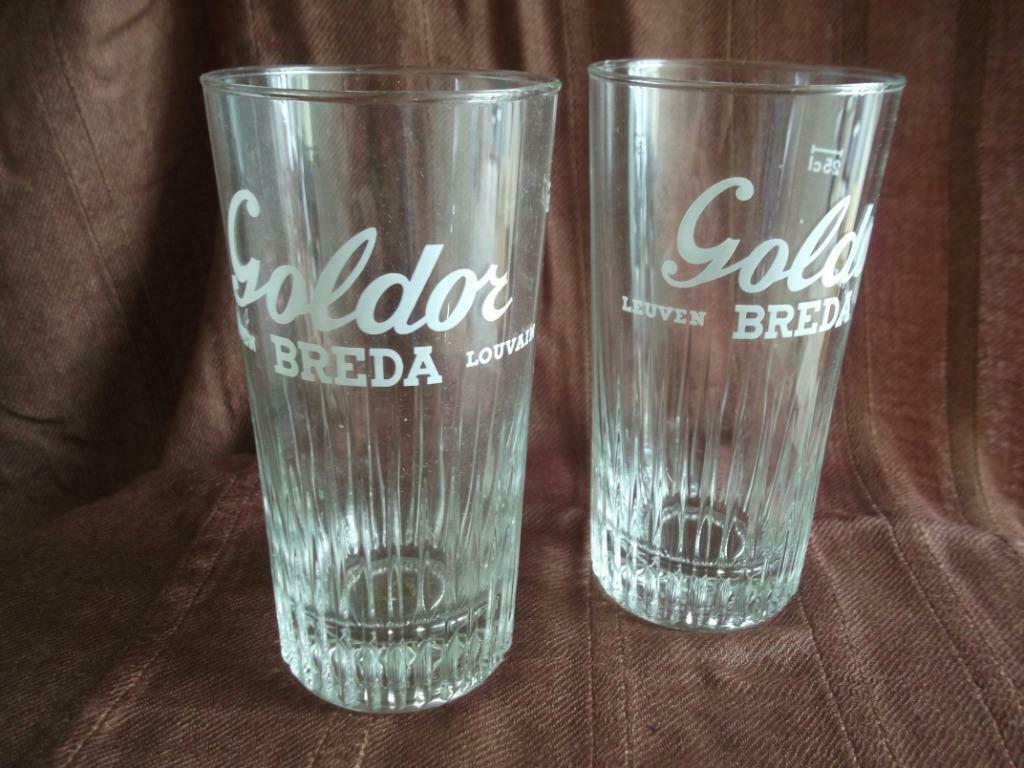 Bierglas Goldor, Verzamelen, Biermerken, Zo goed als nieuw, Glas of Glazen, Ophalen of Verzenden
