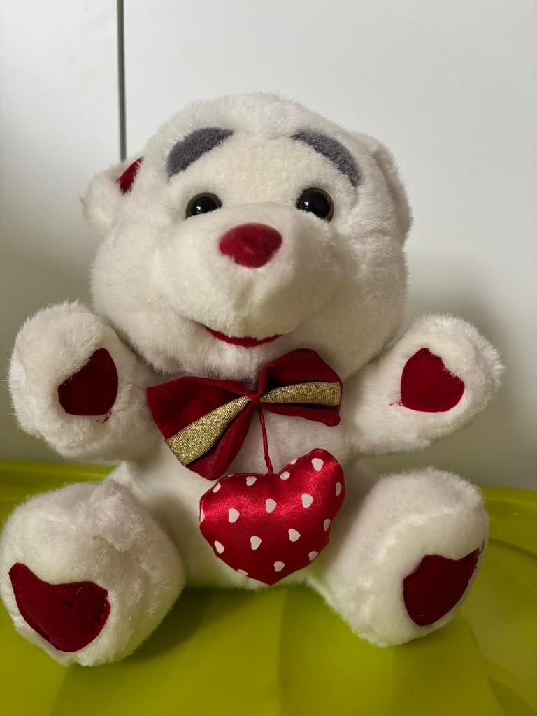 Beer Valentijn, Kinderen en Baby's, Speelgoed | Knuffels en Pluche, Ophalen, Zo goed als nieuw, Beer