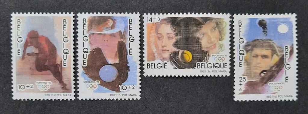 België: OBP 2439/42 ** Olympische Spelen 1992., Postzegels en Munten, Ophalen of Verzenden, Zonder stempel, Postfris, Postfris