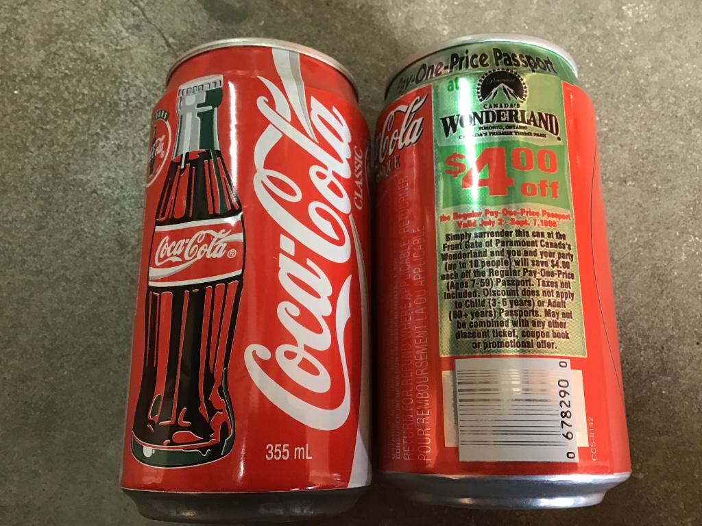 Coca-Cola 2 Canadese blikjes, Enlèvement ou Envoi, Utilisé, Emballage