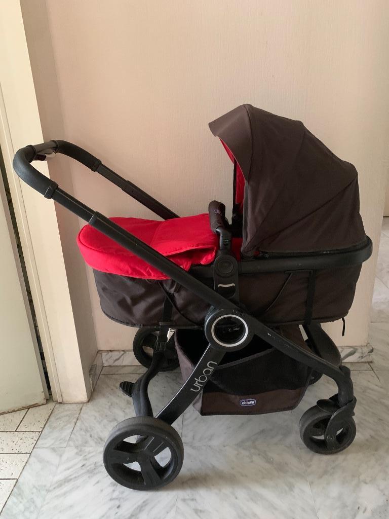 Poussette bébé Chicco Urban complet avec nacelle,accessoires, Kinderen en Baby's, Met autostoeltje, Zo goed als nieuw, Maxi-Cosi