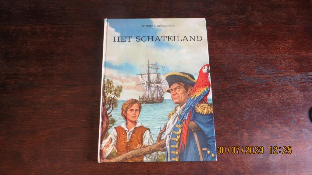 Jeugdboek HET SCHATEILAND door Robert L. Stevenson uit 1970, Enlèvement ou Envoi, Fiction, Robert L.Stevenson, Comme neuf