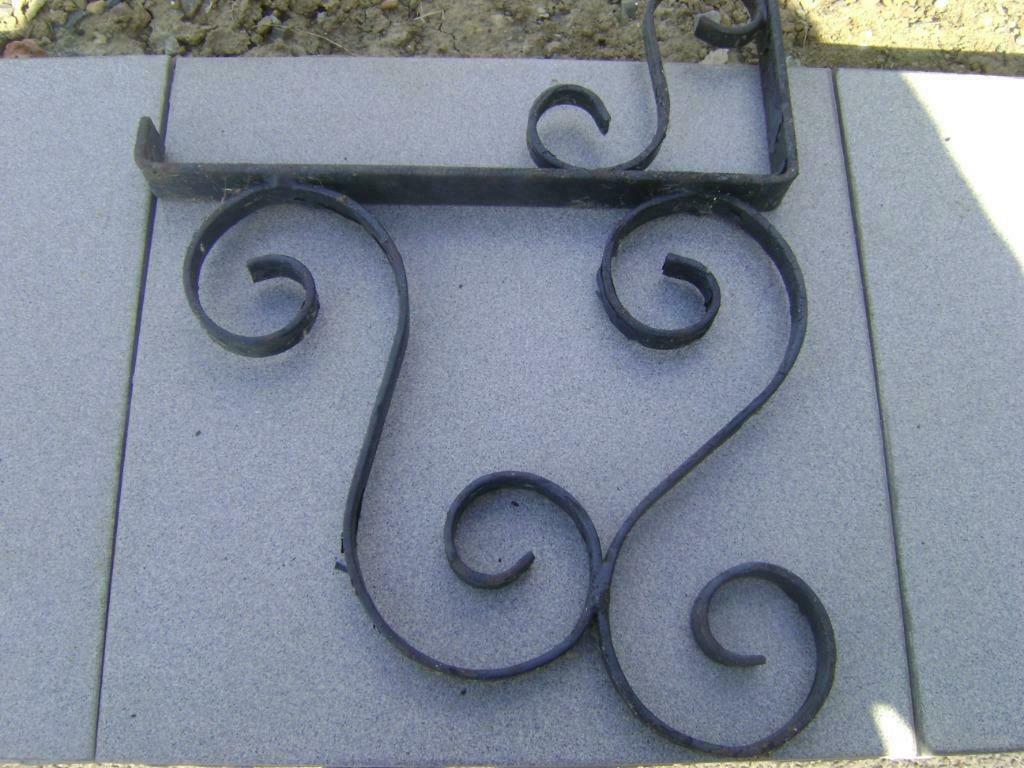Supports en fer forgé bacs à fleur vendus à la pièce, Enlèvement ou Envoi, Utilisé