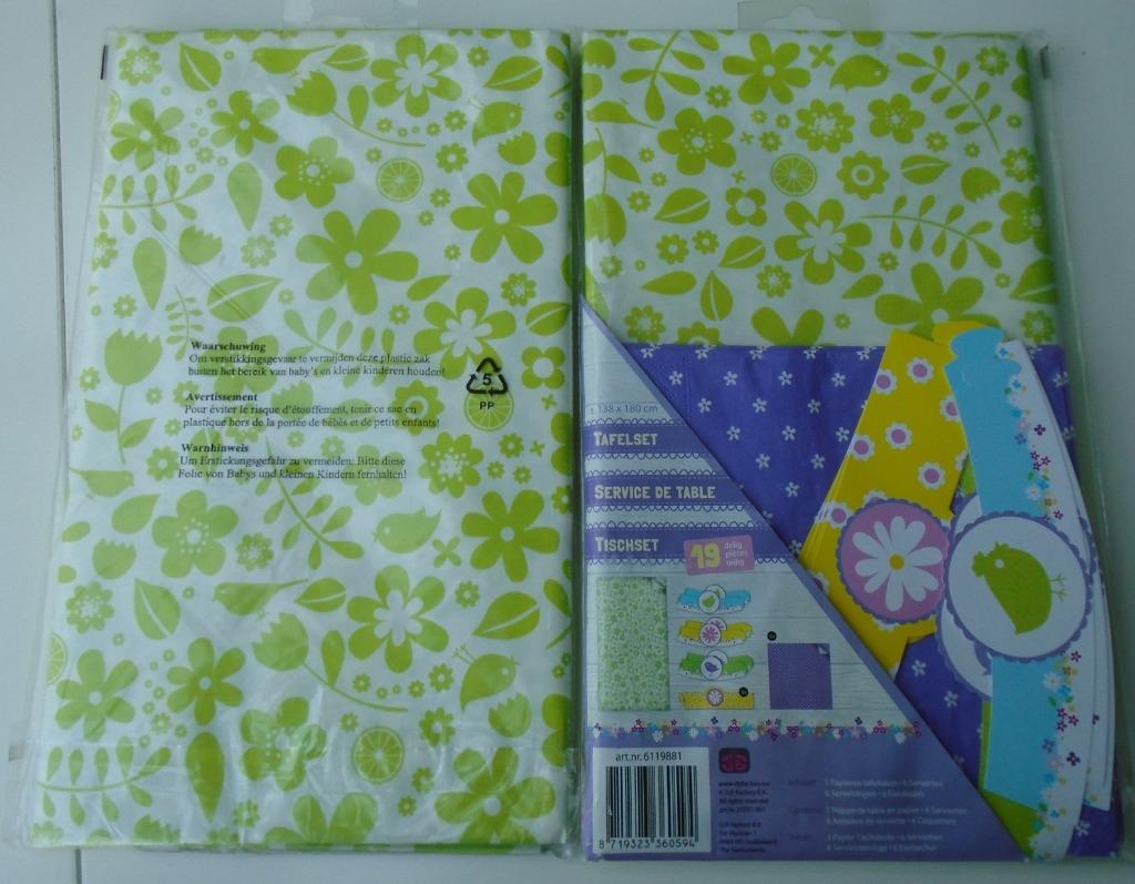 TAFELSET KNUTSEL SET GROEN 180X138 CM Nieuw VAKANTIE TIP, Ophalen of Verzenden, Nieuw, Rechthoek