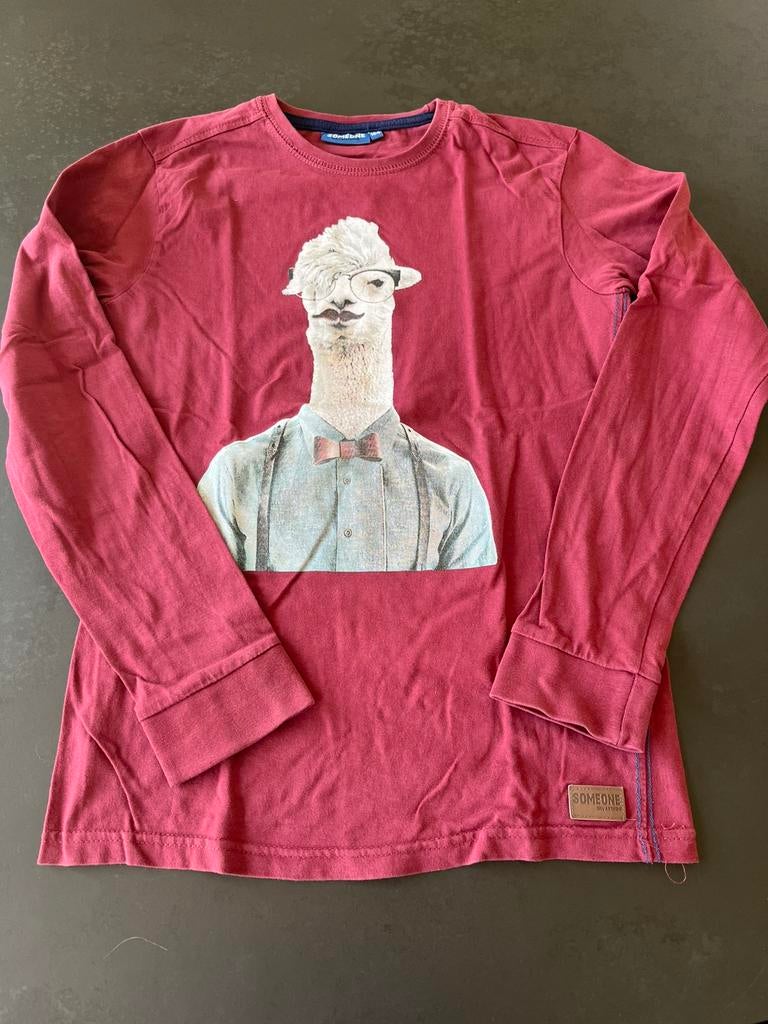 Someone bordeaux longsleeve maat 164. Zeer goede staat., Kinderen en Baby's, Gebruikt, Ophalen of Verzenden, Someone, Shirt of Longsleeve
