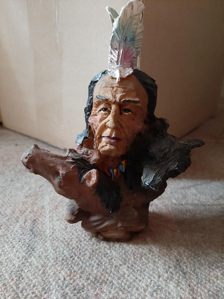Indianen beeldje 10 cm hoog, Enlèvement ou Envoi, Comme neuf