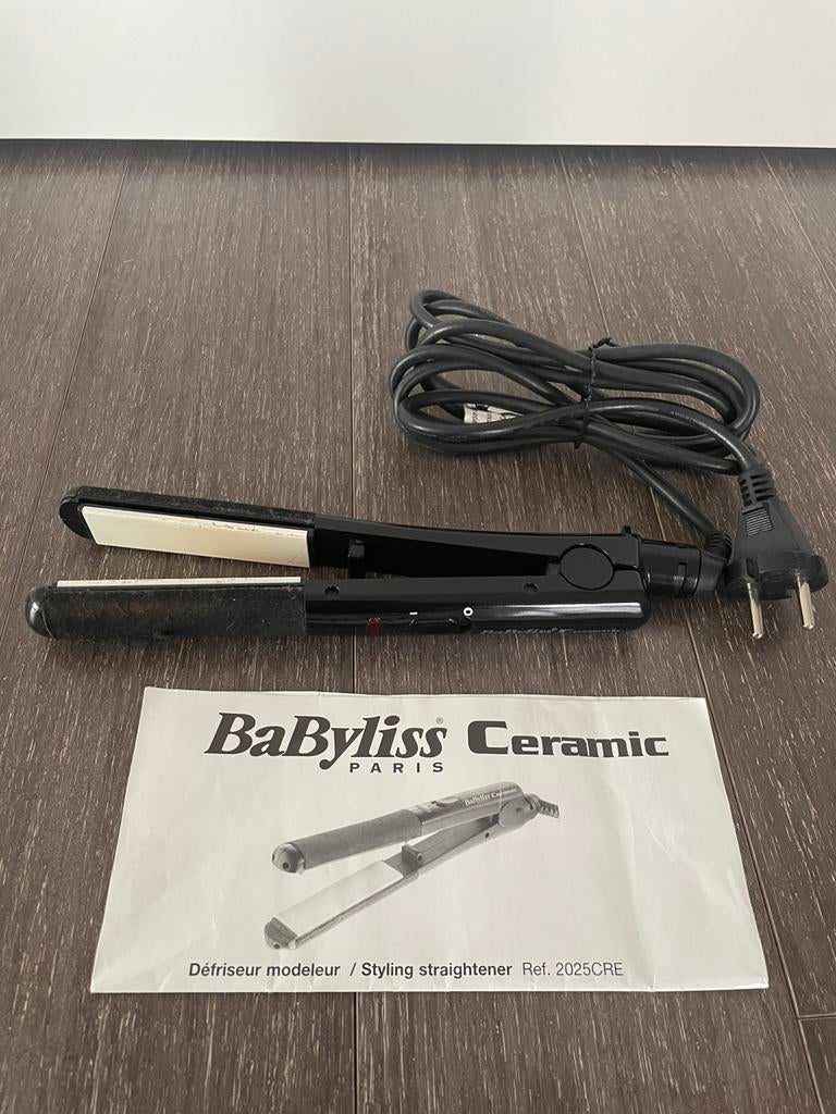Fer à lisser Babyliss Ceramic, Enlèvement ou Envoi, Utilisé, Fer à friser ou Lisseur