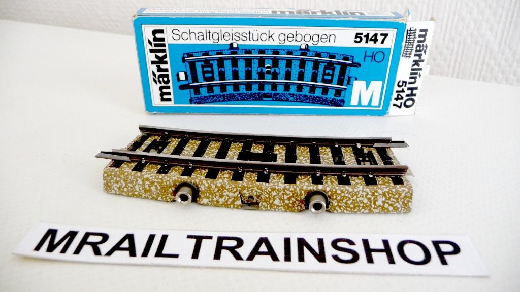 5147 MÄRKLIN HO - RAIL DE COMMUTATION INCURVÉ (D2500436), Hobby & Loisirs créatifs, Trains miniatures | HO, Comme neuf, Rails