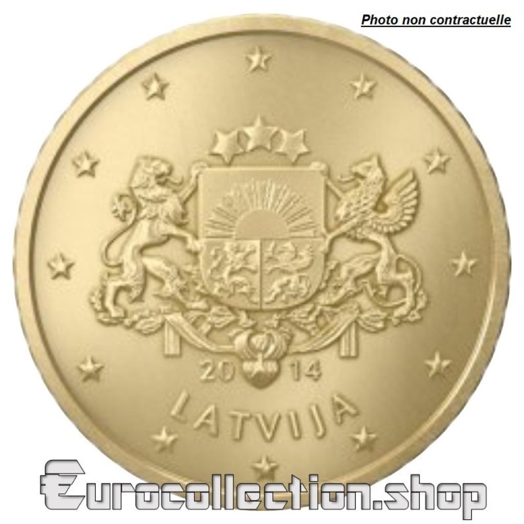 50 CENTIMES LETTONIE 2014, Postzegels en Munten, Munten | Europa | Euromunten, Ophalen, 50 cent, Losse munt